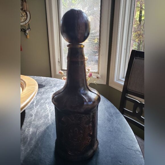 Vtg Leather Wrapped Bottle - Picture 7 of 11